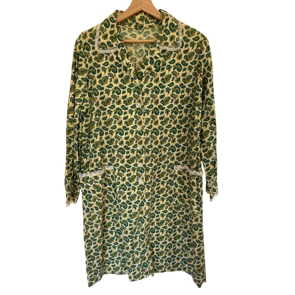 Vintage Boho Paisley Shift Dress - Picture 4 of 7